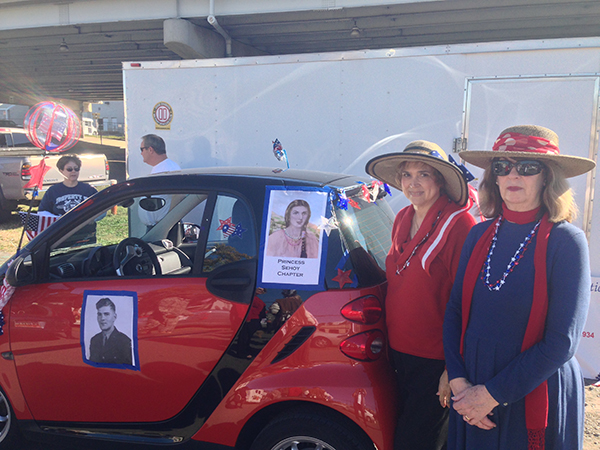 DAR Ladies by car for Veterans Day Parade 2013
